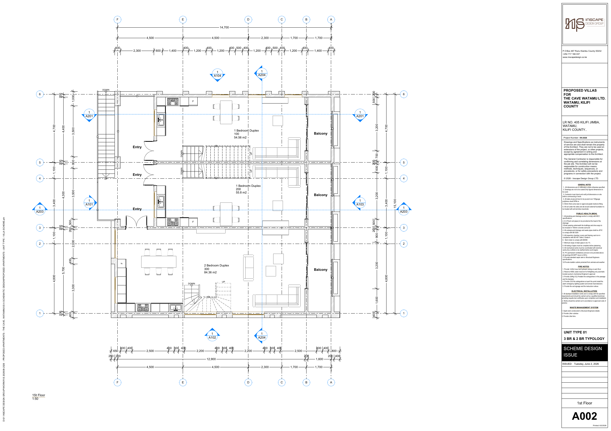 First floor — duplex entry level